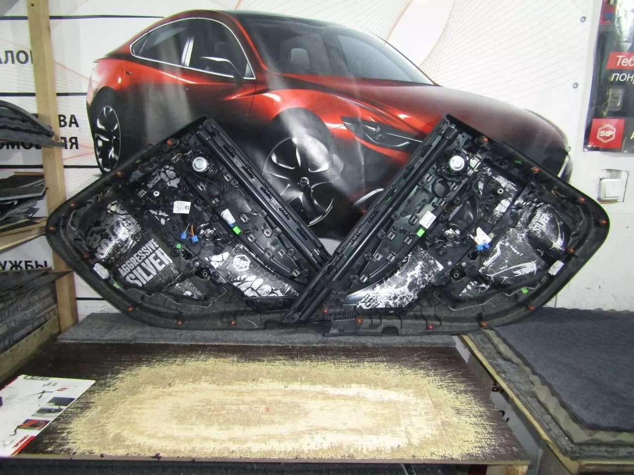 Шумоизоляция Mercedes Benz W213 StopShum