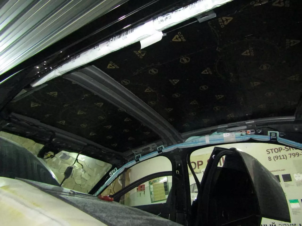 Шумоизоляция Mercedes Benz W213 StopShum